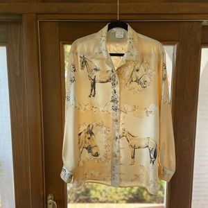 Escada Horse Blouse
